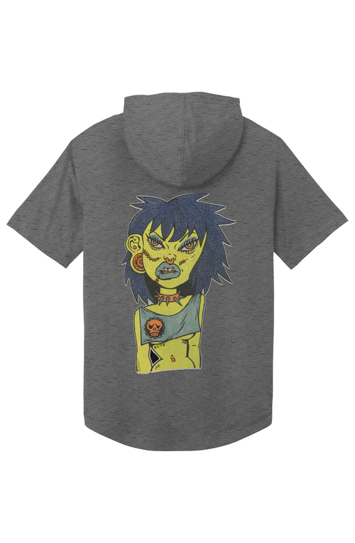 Holly Simon Posi Charge Wicking Short Sleeve Hoodie