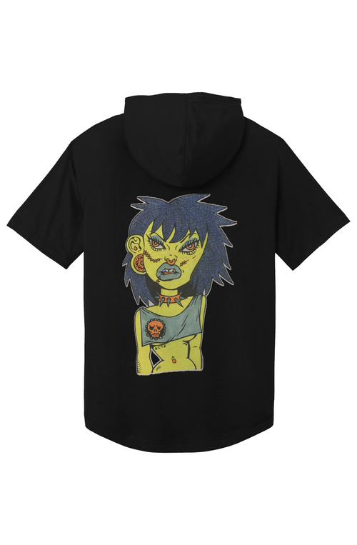 Holly Simon Posi Charge Wicking Short Sleeve Hoodie