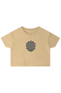 sacred geometry star mandala Crop Top