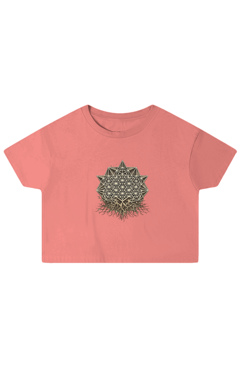 Star Mandala with roots - Crop Top